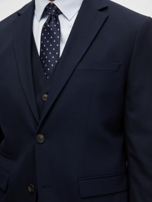 SLIM-NEIL NAVY BLAZER