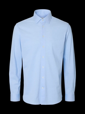 FILIP-PIQUE LIGHT BLUE/WHIT